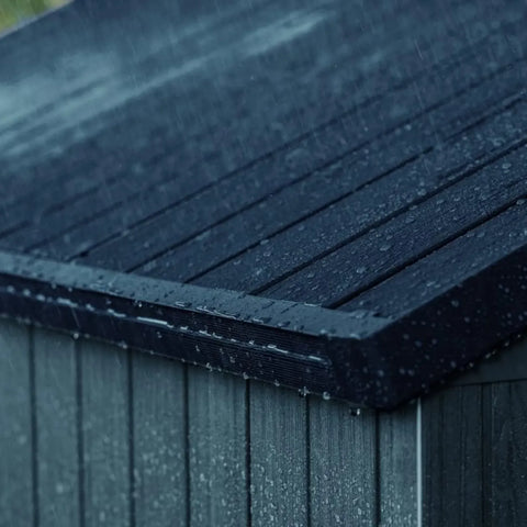Keter Darwin 4x4 Garden Shed (1.3 x 1.2m) Grey All-Weather Resistant