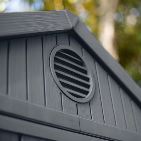 Keter Darwin 4x4 Garden Shed (1.3 x 1.2m) Grey Vent