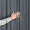 Image of Keter Darwin 4x4 Garden Shed (1.3 x 1.2m) Grey Panel Close Up View