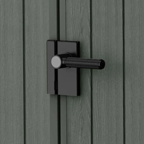 Keter Darwin 4x4 Garden Shed (1.3 x 1.2m) Wood Green Door Knob