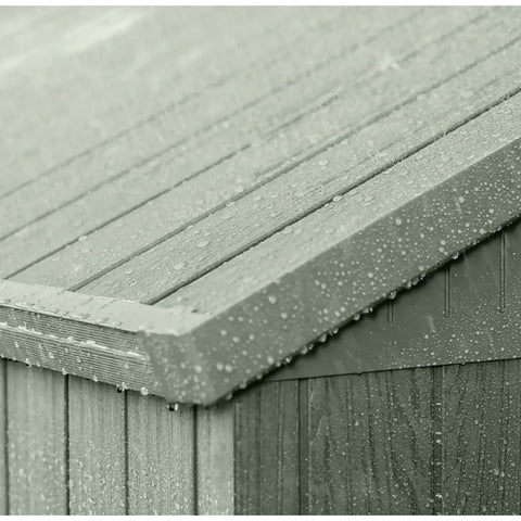 Keter Darwin 4x4 Garden Shed (1.3 x 1.2m) Wood Green All-Weather Resistant