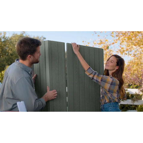 Keter Darwin 6x4 Garden Shed (1.9 x 1.2m) Green Panels