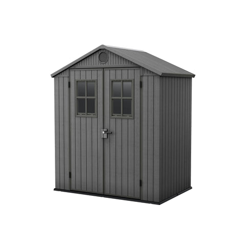 Keter Darwin 6x4 Garden Shed (1.9 x 1.2m) Grey