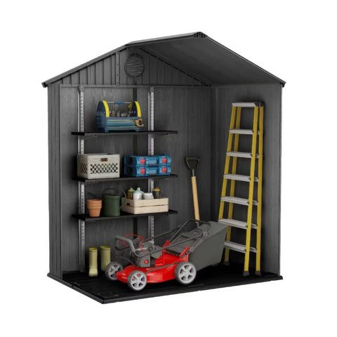 Keter Darwin 6x4 Garden Shed (1.9 x 1.2m) With Tools