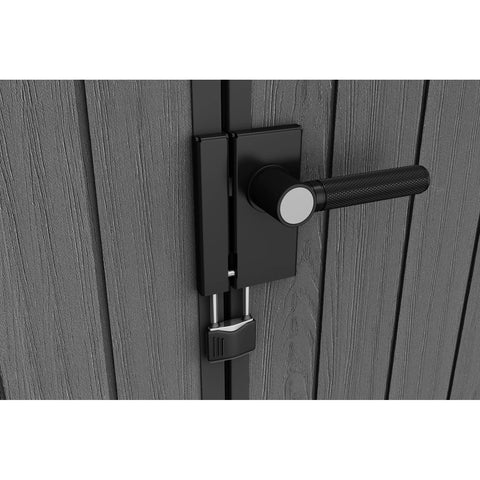 Keter Darwin 6x4 Garden Shed (1.9 x 1.2m) Grey With Padlock