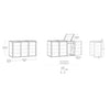 Image of Keter Hideaway Bin Storage Shed 4 Bin Dimensions