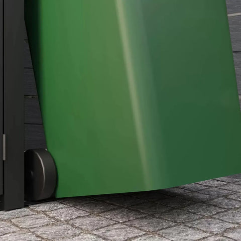 Keter Hideaway Bin Storage Shed With Rolling Garbage Bin
