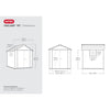Image of Keter Oakland Garden Shed 757 Dimensions
