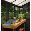 Image of Keter Potting 6x8 Shed - Dark Grey Inside View Looking Out Windows