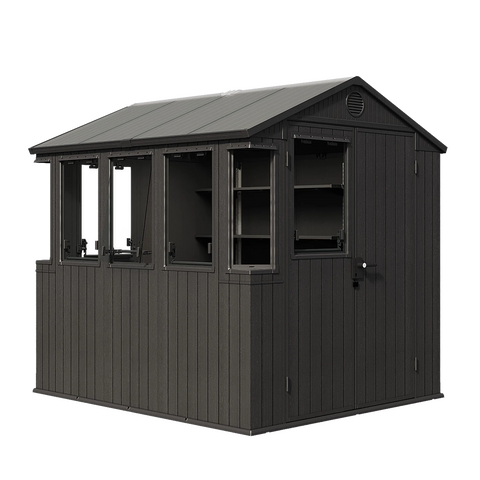 Keter Potting 6x8 Shed - Dark Grey (1.9 x 2.4m)