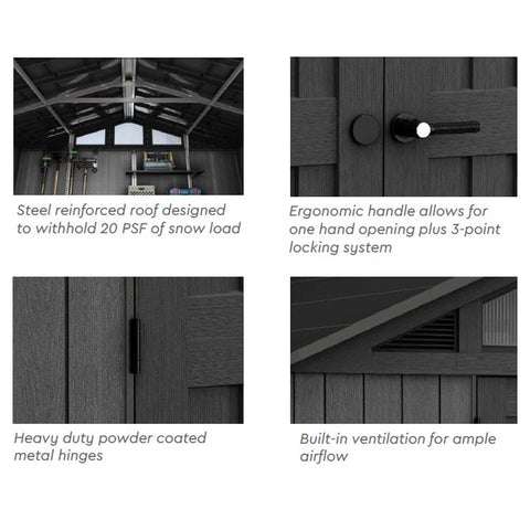 Keter Stronghold Shed 10 x 15 Features With Examples