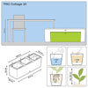 Image of Lechuza Trio 30 Cottage Self Watering Planter Trough