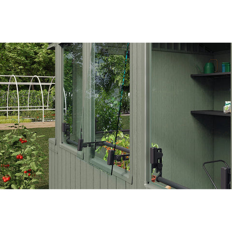 Keter Working / Potting 6x8 Shed - Green Side View