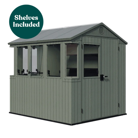 Keter Working / Potting 6x8 Shed - Green