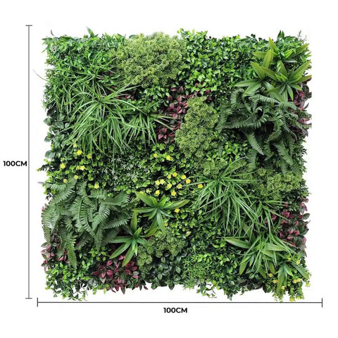 Artificial Country Fern Recycled Vertical Garden Panel Dimensions