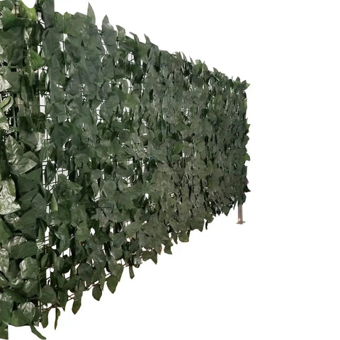 Artificial Ivy Leaf Hedge Screen 3m x 1m Roll Outdoor UV Stabilised Side Profile