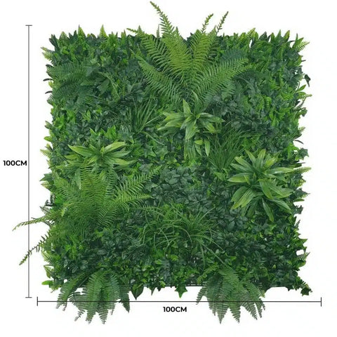 Artificial Jungle Fern Vertical Garden panel dimensions