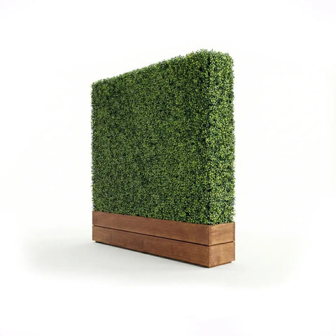 Artificial Mixed Boxwood Freestanding Hedge 1.5m x 1.5m x 30cm UV Stabilised