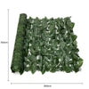 Image of Artificial Peach Leaf Ivy Hedge Screen 3m x 1m Roll Outdoor UV Stabilised Dimensions