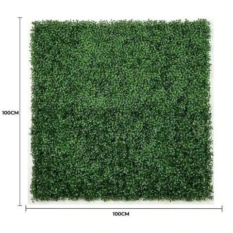Artificial Boxwood Hedge 1m x 1m Plant Wall Screening Panel UV Stabilised Dimensions
