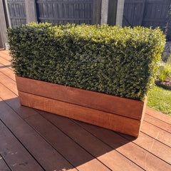 Artificial Natural Buxus Freestanding Hedge 50cm x 1m x 30cm UV Stabilised