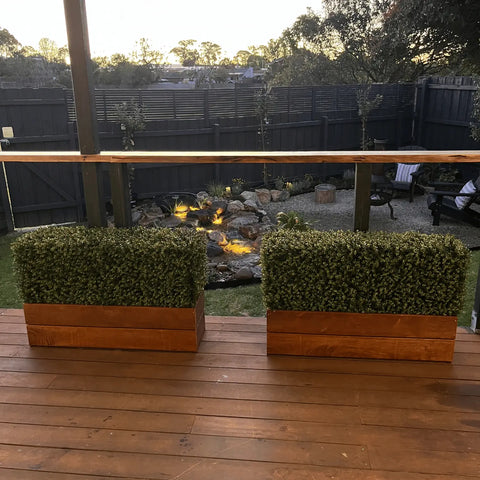 box hedges in planters Artificial Natural Buxus Freestanding Hedge 50cm x 1m x 30cm – Vertical Gardens Direct
