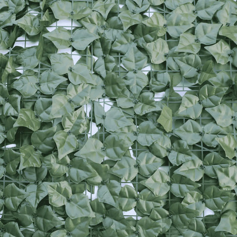 Close up image of the Double Sided Artificial Ivy Roll 3m x 1m Screen