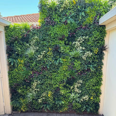 Evergreen Rainforest Recycled Artificial Green Wall Panel UV Stabilised