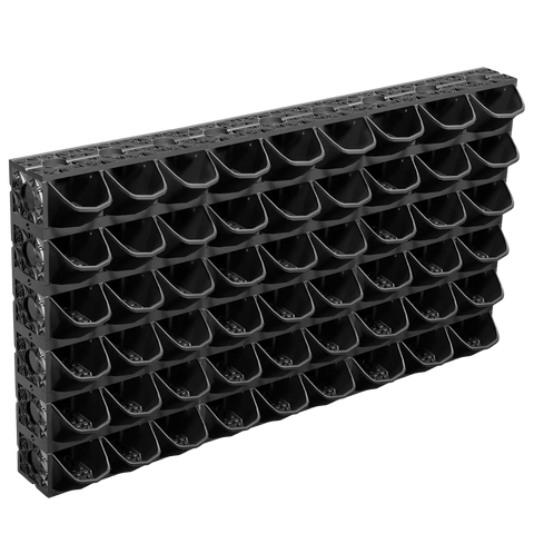 54 pot kit gro wall on white background