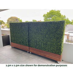 Artificial Mixed Boxwood Freestanding Hedge 1m x 1m x 30cm UV Stabilised