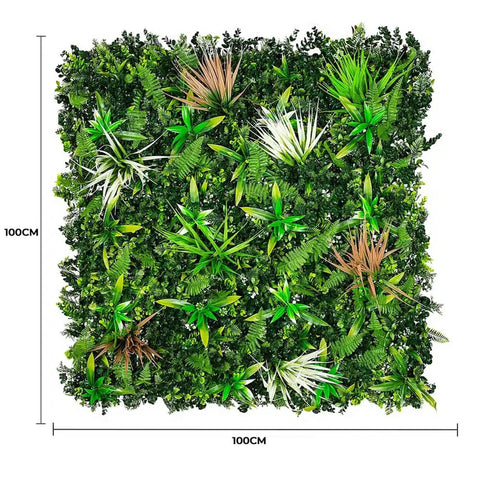 Wild Tropics Artificial Vertical Garden Panel Dimensions