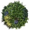 Image of 100cm Outdoor Artificial Lavender Green Wall Disc UV Stabilised