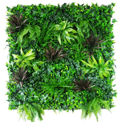 1m x 1m UV Stabilised Coastal Greenery Artificial Vertical Garden Panel