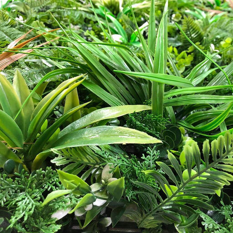 1m x 1m UV Stabilised Wild Tropics Artificial Vertical Garden Panel