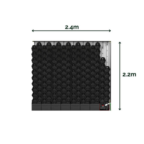 Vicinity Greenwall 160 Pots, Tanks, Pump & Irrigation Kit 2.4m x 2.2m