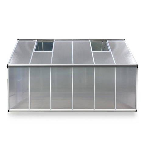3.6m x 2.5m Polycarbonate Aluminium Greenhouse