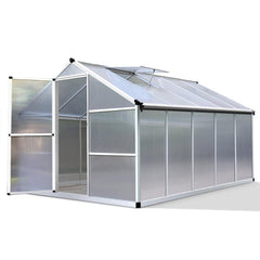 3m x 2.5m Polycarbonate Aluminium Greenhouse