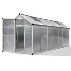 4.2m x 1.9m Polycarbonate Aluminium Greenhouse