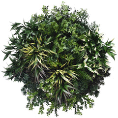 60cm Outdoor Artificial Green Wall Disc UV Stabilised