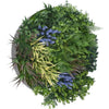 Image of 80cm Outdoor Artificial Lavender Green Wall Disc UV Stabilised