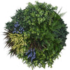 Image of 80cm Outdoor Artificial Lavender Green Wall Disc UV Stabilised