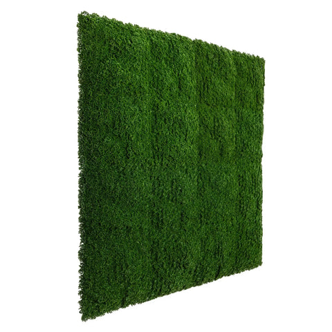 Artificial Dark Moss Green Wall Panel 1m x 1m UV Stabilised