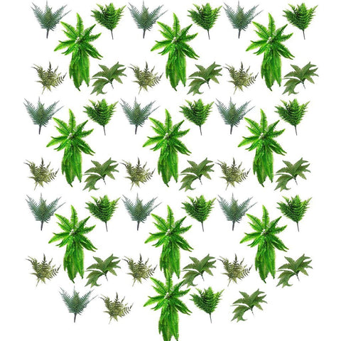 Artificial Fern Plant Stems Variety Pack, Indoor