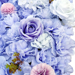 Artificial Flower Wall Backdrop Panel 40cm X 60cm Faux Purple Lilac