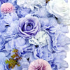 Image of Artificial Flower Wall Backdrop Panel 40cm X 60cm Faux Purple Lilac