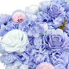 Image of Artificial Flower Wall Backdrop Panel 40cm X 60cm Faux Purple Lilac