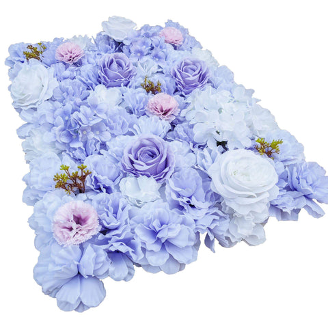 Artificial Flower Wall Backdrop Panel 40cm X 60cm Faux Purple Lilac