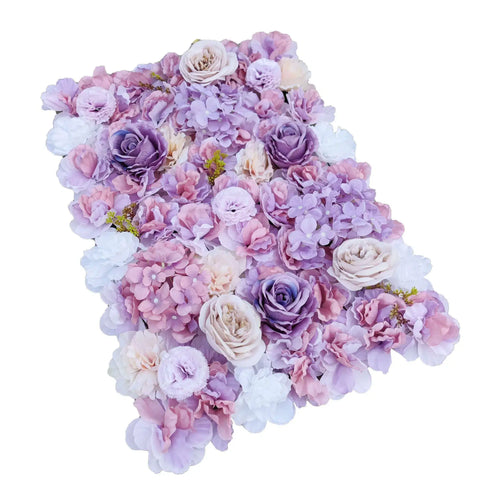 Artificial Flower Wall Backdrop Panel 40cm X 60cm Faux Pink & White