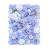 Image of Artificial Flower Wall Backdrop Panel 40cm X 60cm Faux Purple Lilac