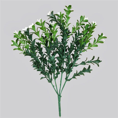 Artificial Flowering Boxwood Stem 30cm UV Stabilised